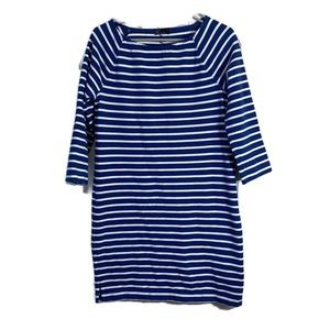 GAP Blue White Stipes 1/4 Sleeve Tunic